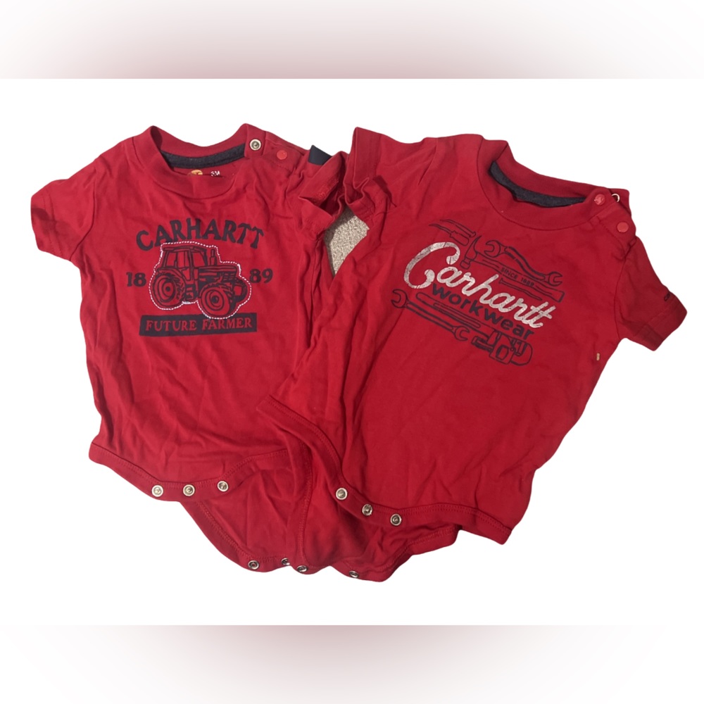 Two carhartt onesies